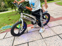 鳳凰兒童自行車(chē)男女小孩初學(xué)腳踏車(chē)鎂合金輔助輪自行車(chē) 法拉利山地車(chē) 一體輪銀色-碟剎-輔助輪 16寸【適合105-140cm】 曬單實(shí)拍圖