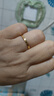 中國(guó)黃金（CHINA GOLD）足金碎冰冰戒指男女款黃金固口素圈指環(huán)中秋節(jié)生日禮物送女友老婆 碎碎冰戒指 圈號(hào)16 1g 曬單實(shí)拍圖