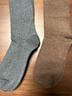莫代爾3雙裝壓力小腿襪子女100%純棉秋冬蘆薈潤膚防滑不掉中長(cháng)筒保暖襪 曬單實(shí)拍圖