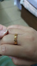 越南沙金色四葉草戒指女不掉色新款時(shí)尚幸運草指環(huán)食指戒 曬單實(shí)拍圖