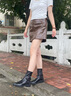 愛(ài)步（ECCO）靴子女 時(shí)尚潮流百搭女靴牛皮輕奢粗跟短靴女 型塑290973 黑色29097351052 37 曬單實(shí)拍圖