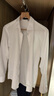 杉杉【230支純棉】長(cháng)袖襯衫男DP免燙新款高端商務(wù)休閑襯衣 白色 41 曬單實(shí)拍圖