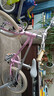 酷騎（COOGHI）小飛俠兒童自行車(chē)3-6-8歲男女孩超輕兒童單車(chē)自行車(chē)16寸 櫻霞粉 曬單實(shí)拍圖