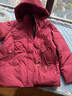 皮爾卡丹（pierre cardin）新90白鵝絨羽絨服女2025冬季新款中老年媽媽加厚洋氣外套洋氣潮流 玫紅色 XL 建議85-105斤 曬單實(shí)拍圖