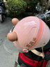 永久3c認證電動(dòng)車(chē)頭盔冬季保暖夏季防曬半盔女士男摩托車(chē)四季通用透氣安全帽雙鏡C05淘氣粉卡皮巴拉 曬單實(shí)拍圖
