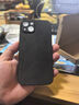尚蘇 適用于 iPhone13ProMax手機殼蘋(píng)果13promax保護套防摔鏡頭全包簡(jiǎn)約輕奢羊巴皮硅膠外殼女男款黑色 曬單實(shí)拍圖