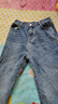betu百圖女裝2022秋季新款牛仔褲時(shí)尚百搭哈倫褲高腰顯瘦褲子洗水牛仔褲女2209T70 牛仔色 L 曬單實(shí)拍圖