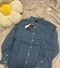 POLO SPORT Ralph Lauren拉夫勞倫通勤風(fēng)襯衫女老錢風(fēng)輕奢高級(jí)感牛仔外套男 淺藍(lán)色 S 曬單實(shí)拍圖