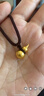 周大生黃金吊墜足金999葫蘆掛墜配頸繩古韻福祿吉祥福運送女友生日禮物 黃金葫蘆吊墜-【配頸繩,絨布袋包裝】 大版-10.01g 曬單實(shí)拍圖