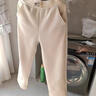 自由系闊腿褲女春季新款直筒褲子2025新款高腰顯瘦女士窄版休閑褲 曬單實(shí)拍圖