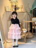 G.DUCKKIDS小黃鴨公主裙女童連衣裙秋裝2025新款洋氣兒童裙子小女孩長(cháng)袖紗裙 黑色 110 建議4~5歲【100-110cm】cm 曬單實(shí)拍圖