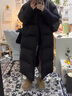 鳳蝶兒棉服女2025冬季新款韓版大被子超好看柔軟長(cháng)款女過(guò)膝棉衣加厚外套 黑色 S 曬單實(shí)拍圖