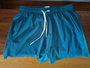 【速干透氣】運動(dòng)速干透氣冰絲三分短褲寬松訓練跑步沙灘褲頭 湖藍 2XL 曬單實(shí)拍圖