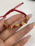 周大金 CHOW TAI KING平安鎖手鏈寶寶款元寶紅繩嬰兒滿(mǎn)月周歲新年禮物送新生兒見(jiàn)面禮 曬單實(shí)拍圖