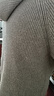 茵曼（INMAN）2025秋冬女裝新款輕運動(dòng)戶(hù)外連帽字母口袋套頭針織衫毛衣  燕麥色 S 曬單實(shí)拍圖
