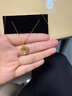 中國黃金（CHINA GOLD）黃金項(xiàng)鏈女999足金碎冰冰四葉草吊墜生日圣誕節(jié)平安夜禮物送女友 足金吊墜金重約2.0g配銀鏈【甄選禮盒】 曬單實(shí)拍圖