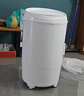 櫻花脫水機家用大容量甩干機不銹鋼嬰兒衣服小型宿舍甩干機甩干桶公寓出租房10KG大容量甩干迷你脫水桶 10KG圓桶白色【不銹鋼桶】 曬單實(shí)拍圖