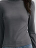 森馬（Semir）長袖T恤女半高領吸濕發(fā)熱抗菌2024冬緊身抓絨打底衫109724101001 曬單實拍圖