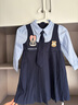 可英 GOWINBABY女童學院風連衣裙2025秋季朱迪兔子警官衣服兒童jk套裝裙夏季裙子 藍色秋季套裝（加領帶） 110 （適合身高100cm-110cm） 曬單實拍圖