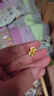 周六福黃金耳釘女足金999花卉耳飾耳針節(jié)日禮物 計(jì)價(jià) 2.29g 曬單實(shí)拍圖