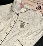 維多利亞的秘密 楊冪田曦薇同款 宅度假輕舒絨防靜電家居服長(zhǎng)袖長(zhǎng)褲秋季睡衣套裝 4RHY粉白條紋 11273305 S 曬單實(shí)拍圖