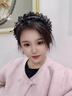 歐陽(yáng)先生蝴蝶結星點(diǎn)發(fā)箍女蕾絲水鉆2025年新款輕奢寬邊高顱頂壓發(fā)寬頭箍 一個(gè)裝  A25-105 曬單實(shí)拍圖