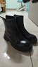 百麗踏馬丁靴女新款英倫風(fēng)歐貨秋冬短靴子平底顯瘦瘦靴春秋單靴 黑色單里 單層 【升級款專(zhuān)柜版】 38 (240mm) 【標準尺碼】 曬單實(shí)拍圖