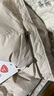 坦博爾【高充絨量】連帽長(cháng)款羽絨服女韓版保暖秋冬外套TBF530860T 粉灰米 160/84A 曬單實(shí)拍圖
