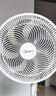 美的（Midea）電風(fēng)扇家用7葉落地扇搖頭電風(fēng)扇循臥室宿舍輕音風(fēng)扇臺式桌面小型風(fēng)扇臺地兩用升級款 白色丨7葉臺地兩用 曬單實拍圖