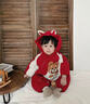 G.duck寶寶衣服冬季嬰兒夾棉連體衣加厚保暖嬰幼兒爬爬服加絨冬裝外出服 小熊爬服【夾棉加絨】 90 cm (建議21-23斤) 曬單實(shí)拍圖
