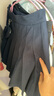 紫涵（ZIHAN）學(xué)院風(fēng)百褶裙簡(jiǎn)約半身裙磨毛高腰裙簡(jiǎn)約百搭女裝 黑藏青 M 曬單實(shí)拍圖