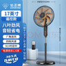 鉆石牌（DIAMOND）電風(fēng)扇落地扇家用風(fēng)扇立式大風(fēng)力客廳落地風(fēng)扇宿舍辦公室搖頭輕音勁風(fēng)遠距電扇定時(shí) 17英寸八葉遙控【9H定時(shí)】 曬單實(shí)拍圖