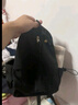 卡特駱新款雙肩包男女休閑簡(jiǎn)約輕便小背包大學(xué)生書(shū)包戶(hù)外登山旅游小包潮 黑色大號 帶小黑球掛件 曬單實(shí)拍圖