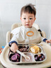 COOKSS兒童分格餐盤(pán)304不銹鋼寶寶家用吃飯盤(pán)男女孩幼兒園餐具帶蓋男孩 曬單實(shí)拍圖