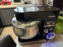 康佳（KONKA）廚師機家用和面機全自動(dòng)揉面機小型蛋清奶油打發(fā)器多功能打蛋器料理攪拌機智能觸控5升KCSJ-0503-A 【頂部觸控】黑色 5L 1200W-標配套餐 曬單實(shí)拍圖