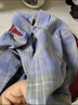 G.duck童裝男童長(cháng)袖襯衫春秋裝2023新款兒童格子襯衣男孩純棉學(xué)生T恤衫 藍色襯衫 150 (建議身高140cm 12-13歲) 曬單實(shí)拍圖