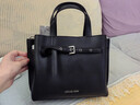 MICHAEL KORS邁克高仕 MK Emilia 小號皮質(zhì)通勤手提包 黑色 001（純色款） 小號 曬單實(shí)拍圖