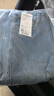 三彩2025冬季新款高腰寬松牛仔褲純棉長(cháng)褲彎刀闊腿褲垂感 霧霾藍 S 155/64A 曬單實(shí)拍圖