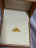 CRD克徠帝黃金戒指圓滿(mǎn)花絲足金999戒指紅藍鎏彩鏤空花絲送節日禮物 3.7g 曬單實(shí)拍圖