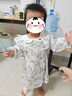 乖奇熊女寶寶純棉連衣裙春裝公主裙嬰兒外出裙子洋氣拜年裙子秋冬 米白/波爾沃花園 90 曬單實(shí)拍圖