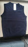 UOSO輕奢品牌男裝馬甲背心男士秋冬季加厚保暖純羊毛針織純色V領(lǐng)坎肩 中灰  M 建議95-120斤 曬單實(shí)拍圖