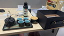 蘇氏陶瓷（SUSHI CERAMICS）手繪彩畫(huà)功夫茶具提梁茶壺配干泡茶盤(pán)茶葉罐7件套中秋節(jié)禮物J0182 曬單實(shí)拍圖