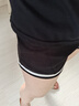 LXKP美高少女美式復古斜肩慵懶感衛衣+緊身短褲時(shí)尚套裝2025年 緊身短褲單件 L 曬單實(shí)拍圖