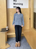 Teenie Weenie【趙露思同款】小熊女綿羊毛四季針織開(kāi)衫25秋新款圓領(lǐng)毛衣 灰色 S 曬單實(shí)拍圖