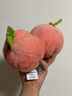 Jellycat趣味雙葉桃子毛絨玩偶可愛(ài)食物水果公仔娃娃生日新婚禮物 粉色 One Size 曬單實(shí)拍圖