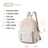 MOONMIX雙肩包女士休閑輕便小型背包外出媽咪包書(shū)包戶(hù)外出游短途旅行包 卡其色 曬單實(shí)拍圖