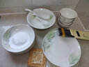 韻之和釉下彩碗具碟盤(pán)套裝家用餐具整套裝景德鎮陶瓷碗筷新結婚喬遷禮物 曬單實(shí)拍圖