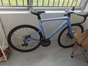 喜德盛公路自行車(chē)24款AD350 油碟桶軸固定輪組2x10變速全隱藏內走線(xiàn) 霧霾藍 570mm（適合身高195-210cm） 曬單實(shí)拍圖