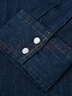 Levi's李維斯男士經(jīng)典寬松藍色牛仔襯衫時(shí)尚簡(jiǎn)約美式水洗情侶外套 復古深藍色 M 曬單實(shí)拍圖