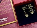 中國黃金（CHINA GOLD）黃金項鏈女士足金雪花吊墜純金首飾情人節實(shí)用生日禮物送女友老婆 送女友*雪花吊墜 約1.1-1.2g【贈銀鏈】 曬單實(shí)拍圖